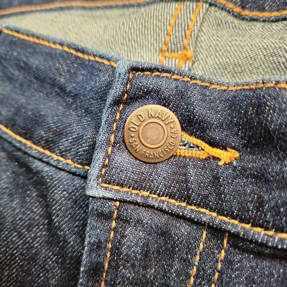 Old Navy Wow Loose fit high rise dark wash Jeans womens size 14 ( 34x26 ) - Picture 4 of 11